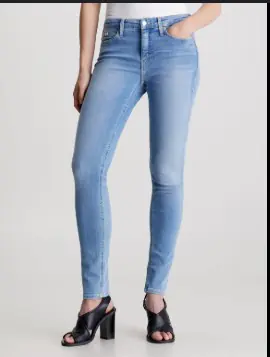 CK MID RISE JEANS DENIM LIGHT