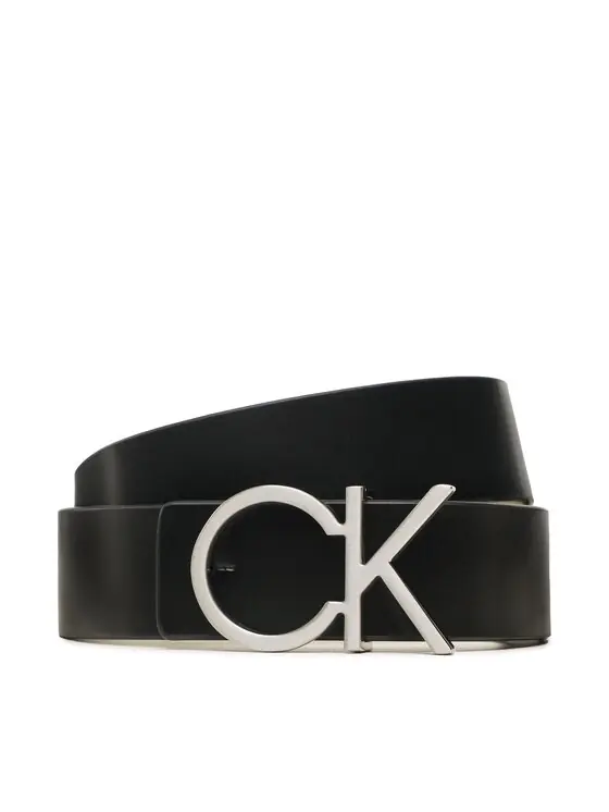 CK LEATHER BELT WOMAN BLACK