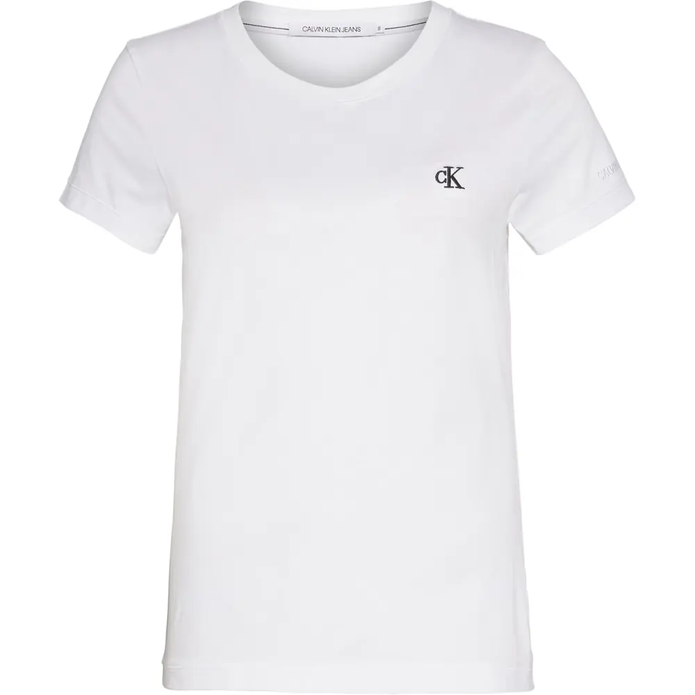 CK T-SHIRT WOMAN BRIGHT WHITE