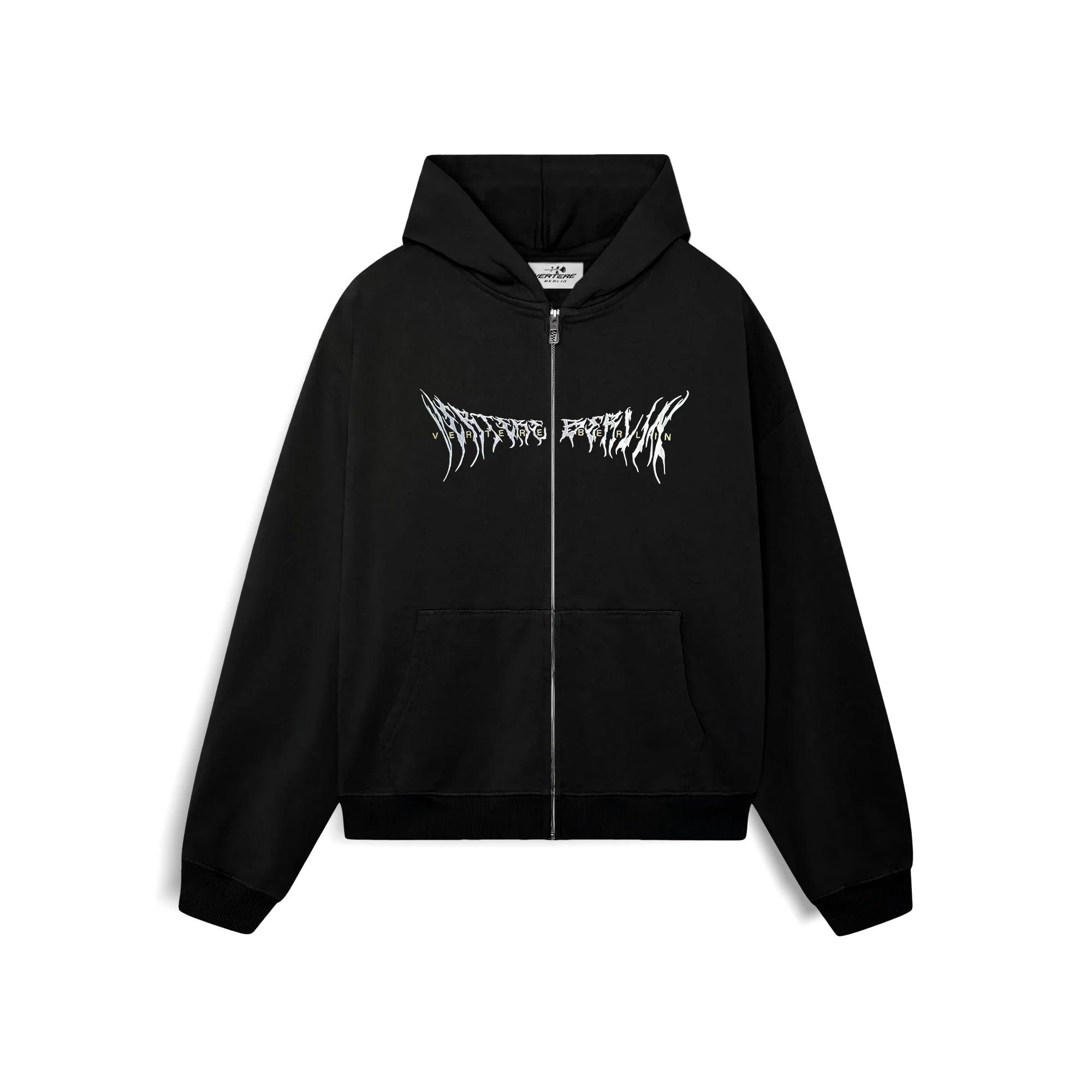VERTERE FOG HOODIE WITH ZIP BLACK