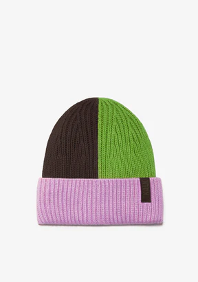 KALK BEANIE TRIDENT GREEN/PURPLE/BROWN
