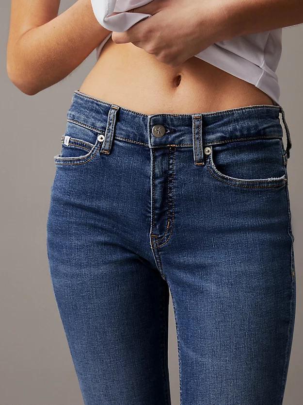 CK MID RISE SKINNY JEANS DARK DENIM