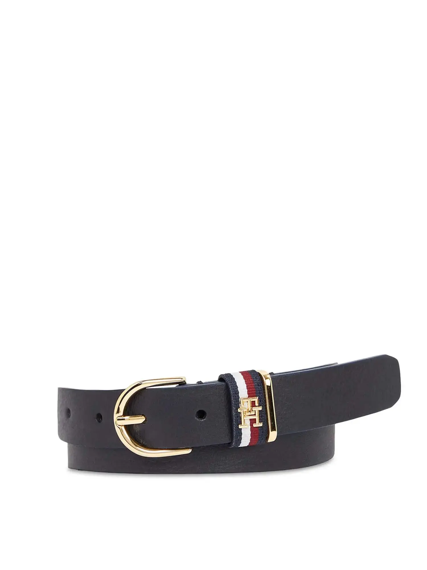 TH LEATHER BELT BLUE