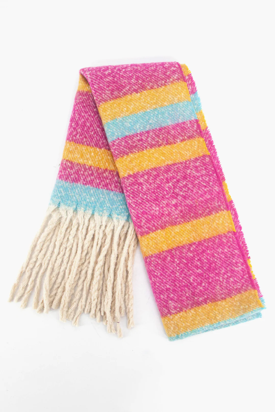 Dallas  Scarf Fuchsia Stripe