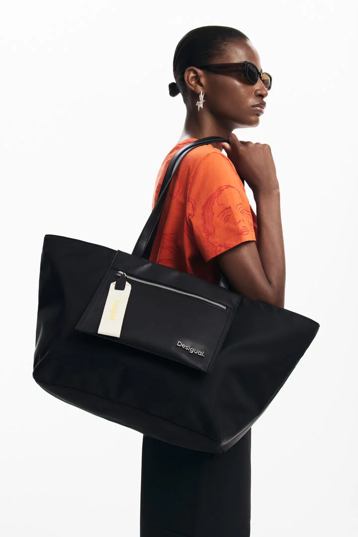 DESIGUAL SHOPPER BAG BLACK