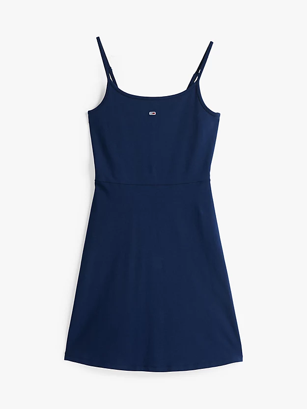 TJ STRAP DRESS BLUE