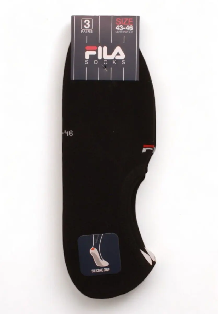 FILA 3PK  SOCKS  BLACK