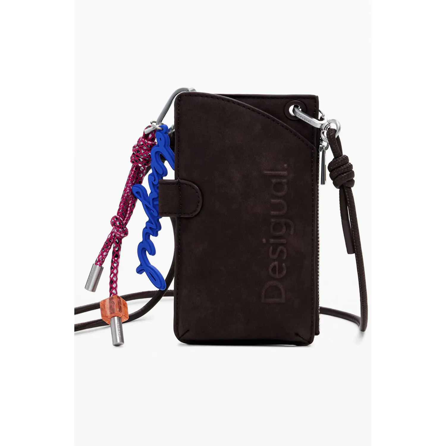 DESIGUAL PURSE WITH STRAP BROWN