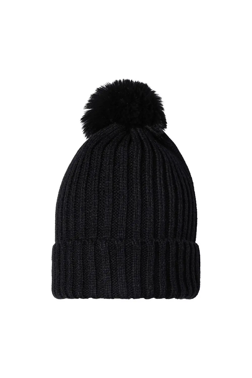 BEANIE POMPOM BLACK
