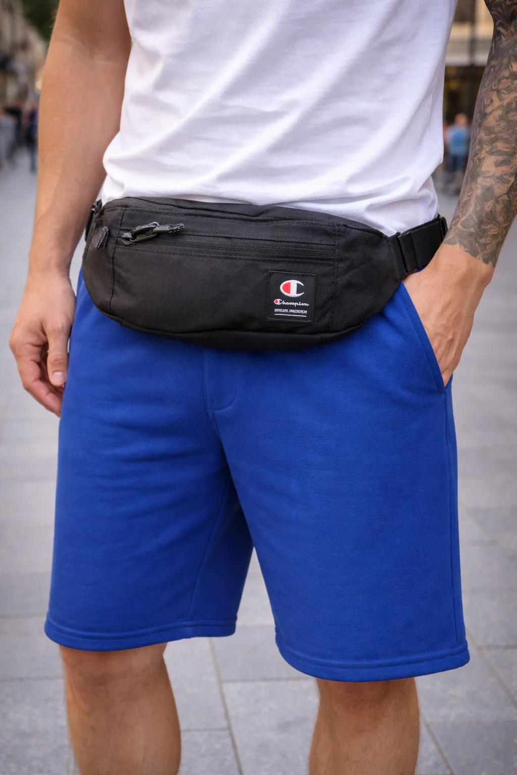 CHAMPION BELT BAG BLACK